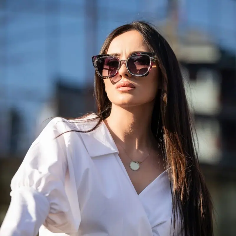 LAVISH Kelly – šareni okvir, crno staklo s prelazom - sunčane naočale