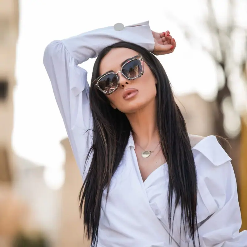 LAVISH Kelly – šareni okvir, crno staklo s prelazom - sunčane naočale