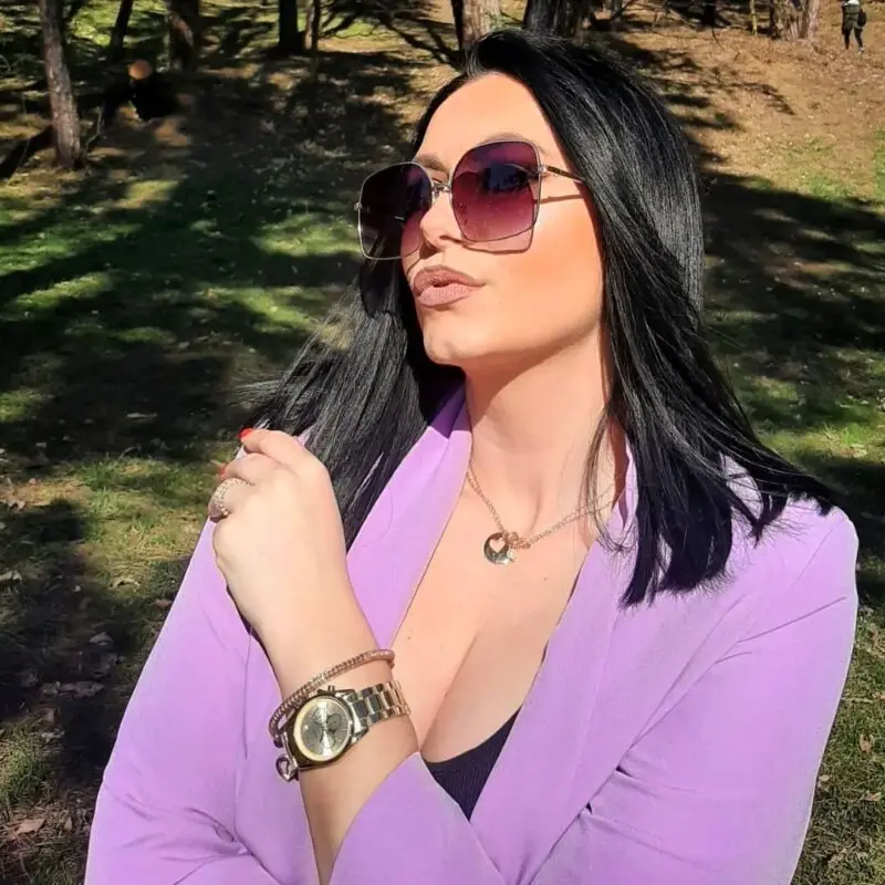 LAVISH Victoria – sivi okvir, crno staklo s prelazom - sunčane naočale