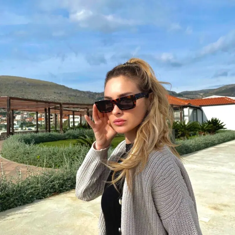 LAVISH Addison – tigrasti okvir, crno staklo - sunčane naočale