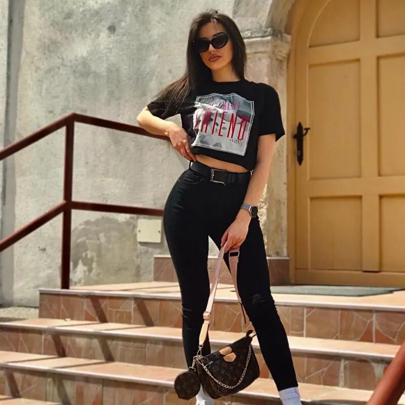LAVISH Kimmy – crni okvir, crno staklo s prelazom - sunčane naočale