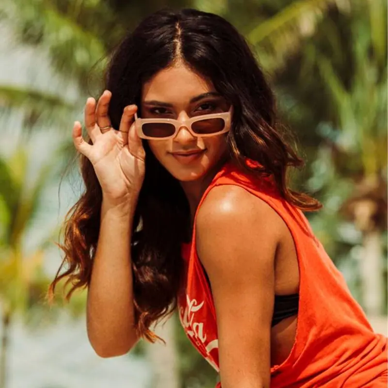 LAVISH Vanessa – bež okvir, smeđe staklo - sunčane naočale