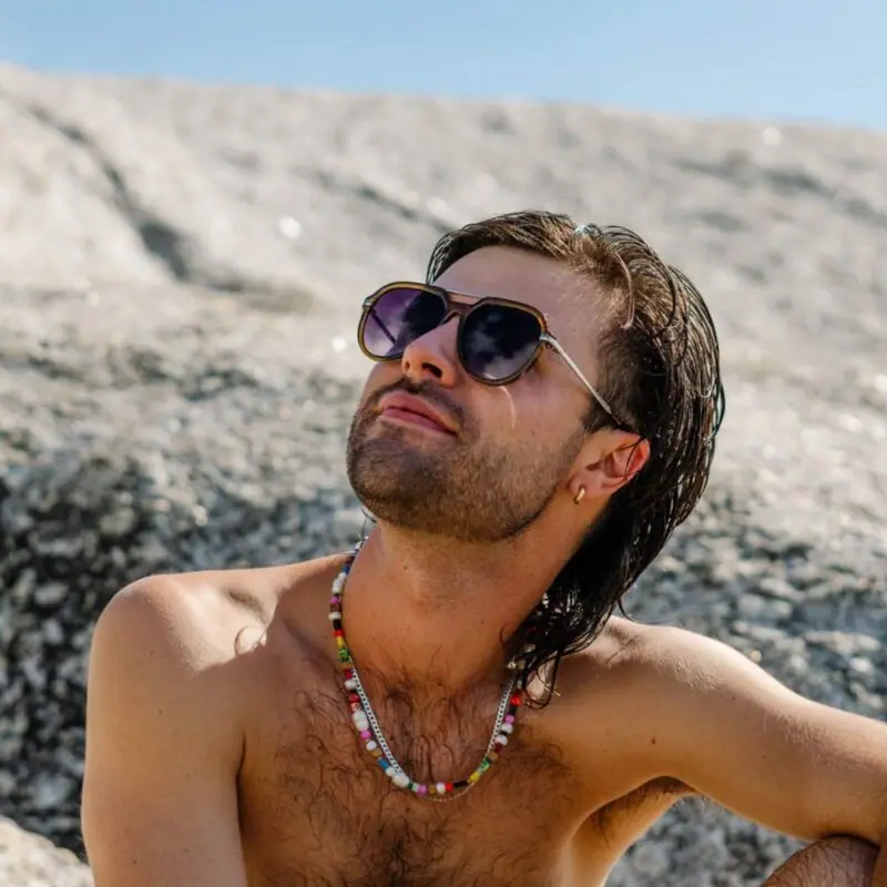 LAVISH Noah – smeđi okvir, crno staklo s prelazom - sunčane naočale