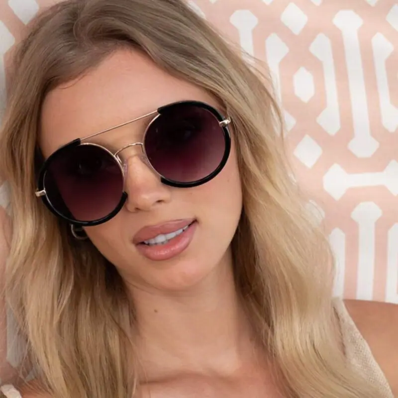 LAVISH Lexie – rozo-zlatni okvir, ružičasto staklo s prelazom - sunčane naočale