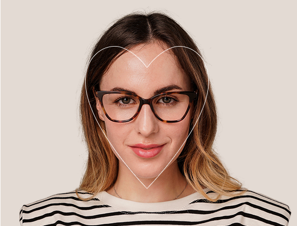 Suncane naocale za lice u obliku srca