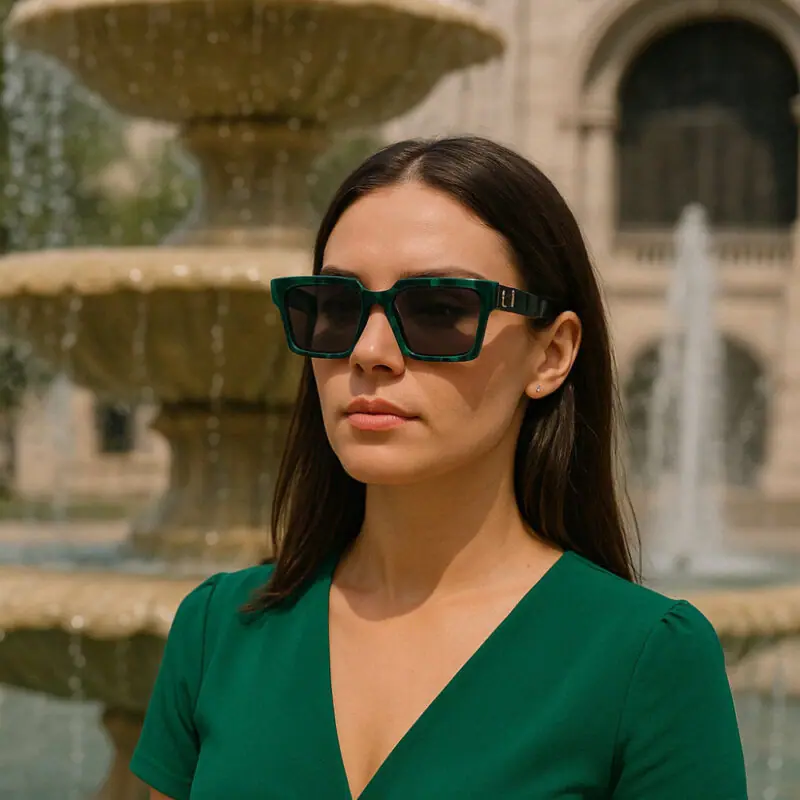 LAVISH Highlife – zeleni okvir, crno staklo - sunčane naočale