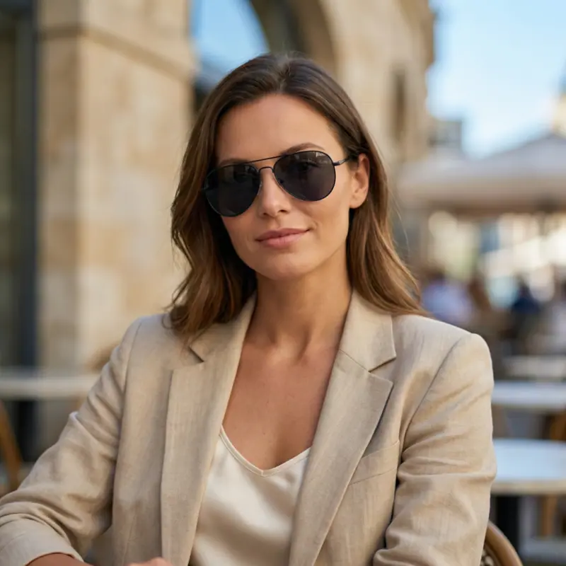 LAVISH Next – sivi okvir, zeleno staklo - sunčane naočale