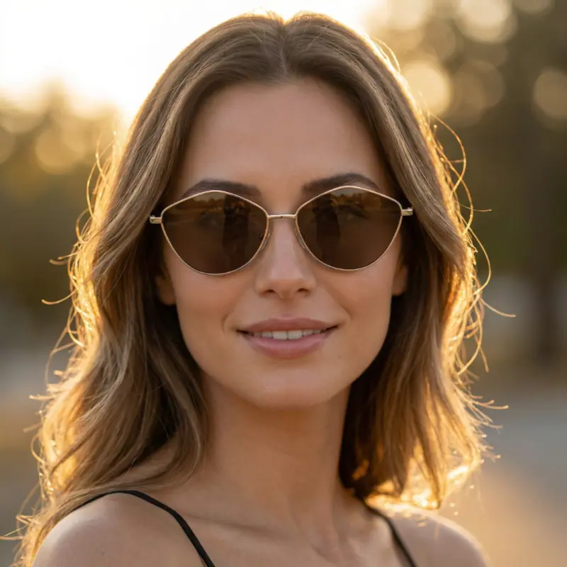 LAVISH Goddess – sivi okvir, crno staklo - sunčane naočale